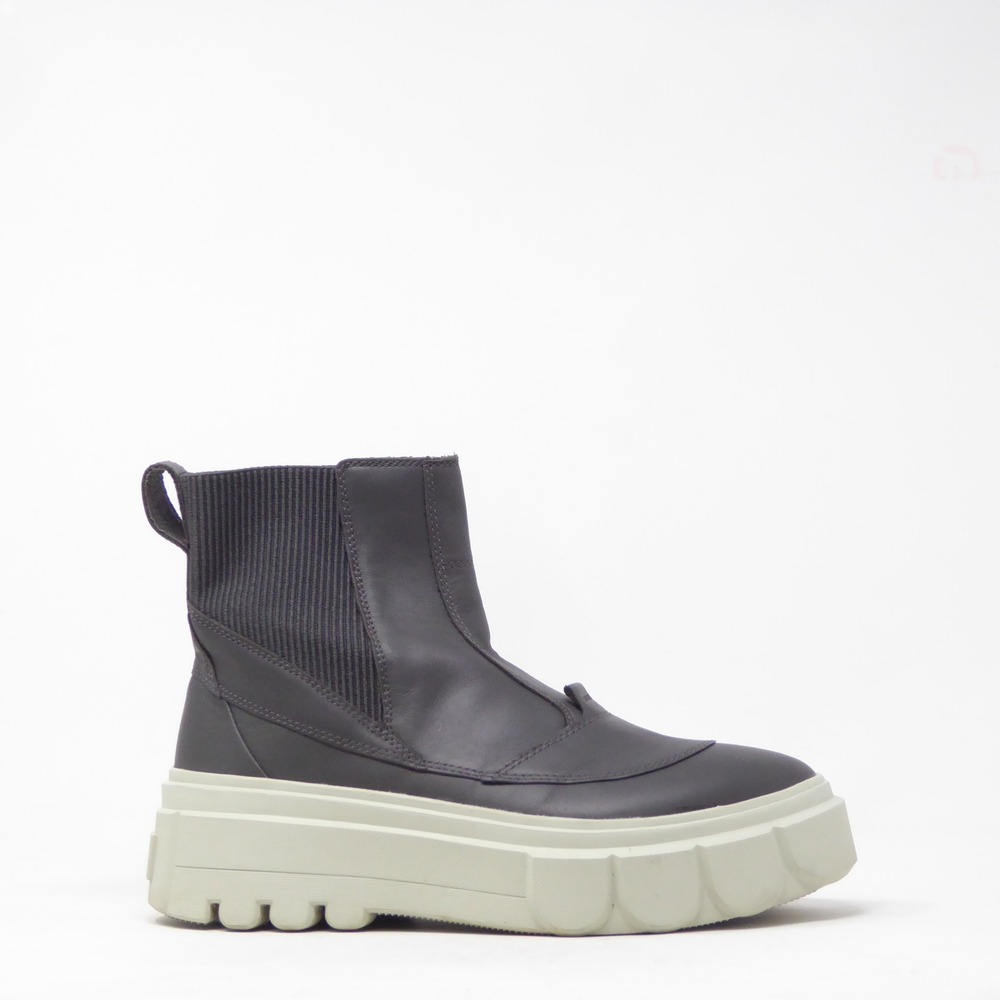 Sorel Womens Caribou Boots Chelsea Waterproof Gray Leather Size 9